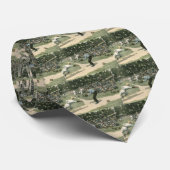  sport, honkbalspeler die naar huis glijdt stropdas (Opgerold)