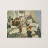  sport, honkbalspelers bij een spel legpuzzel (Horizontaal)