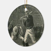  sport, honkbalspelers van Thulstrup Keramisch Ornament (Links)