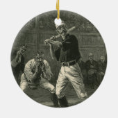  sport, honkbalspelers van Thulstrup Keramisch Ornament (Achterkant)