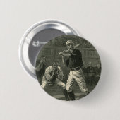  sport, honkbalspelers van Thulstrup Ronde Button 5,7 Cm (Voorkant /achterkant)