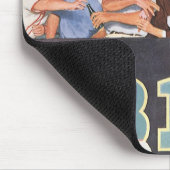  sport honkbalventilatoren die een spelletje bekij muismat (Hoek)