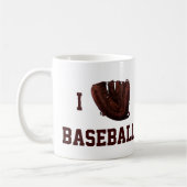  sport, ik hou van honkbal, ik hou van honkbal koffiemok (Links)