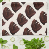  sport, ik hou van honkbal, ik hou van honkbal theedoek (Gevouwen)