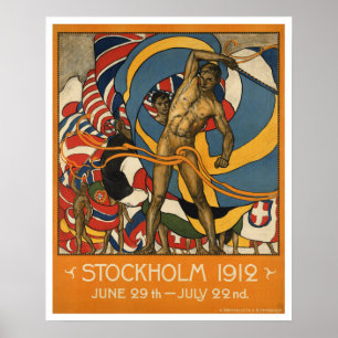 sport in Stockholm Zweden Poster