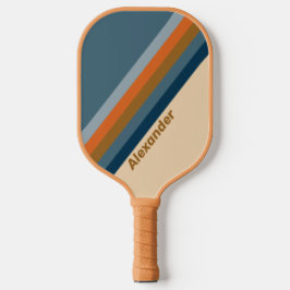 Sport Indigo Horizon Strepen met Naam Pickleball Paddle