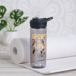 Sport is leven – Motivatie waterfles