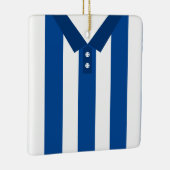  sport Jersey Blue Sjabloon Keramisch Ornament (Rechts)