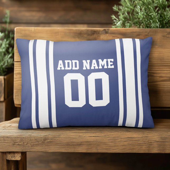 Sport Jersey met aangepaste naam en nummer Accent Kussen (Custom Pillow)