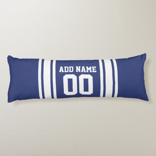 Sport Jersey met aangepaste naam en nummer Lichaamskussen (Achterkant)