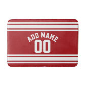 Sport Jersey met Jouw naam en nummer Badmat (Voorkant)