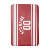 Sport Jersey met Jouw naam en nummer Badmat (Voorkant Verticaal)