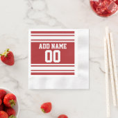 Sport Jersey met Jouw naam en nummer Servet (Insitu)