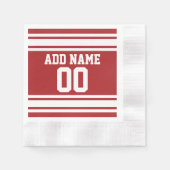 Sport Jersey met Jouw naam en nummer Servet (Voorkant)