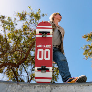 Sport Jersey met Jouw naam en nummer Skateboard