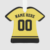 Sport Jersey Naam & Nummer Ornament Sjabloon (achterkant)