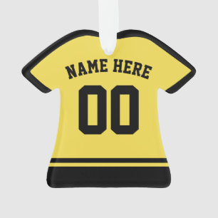 Sport Jersey Naam & Nummer Ornament Sjabloon
