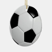 Sport Jersey Naam Nummer Team Kleuren Voetbal Keramisch Ornament (Rechts)