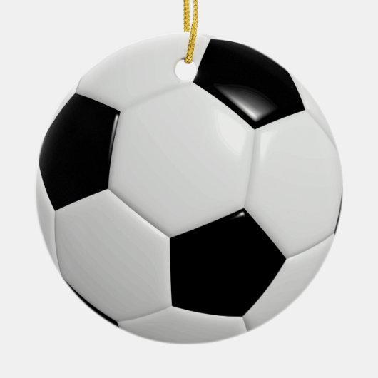 Sport Jersey Naam Nummer Team Kleuren Voetbal Keramisch Ornament (Voorkant)