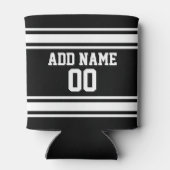 Sport Jersey Stripes - Persoonlijk naamnummer Blikjeskoeler (Achterkant)