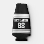 Sport Jersey Stripes - Persoonlijk naamnummer Flesjeskoeler (Voorkant)