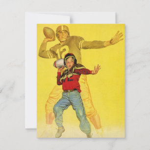 sport, jongen als toekomstig Football Quarterback