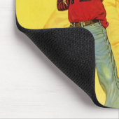 sport, jongen als toekomstig Football Quarterback Muismat (Hoek)