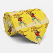  sport, jongen als toekomstig Football Quarterback Stropdas (Opgerold)