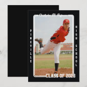 Sport Kaart Afstuderen Aankondiging (Voorkant / Achterkant)