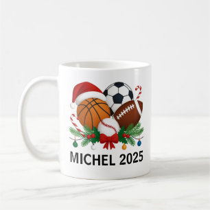 Sport Kerst 2025 Mok   Aangepaste Naam