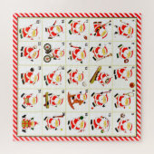 Sport Kerstmis Countdown Legpuzzel (Horizontaal)