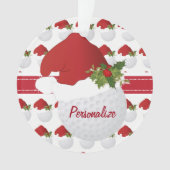 Sport Kerstmis Golf Ball Ornament (voorkant)
