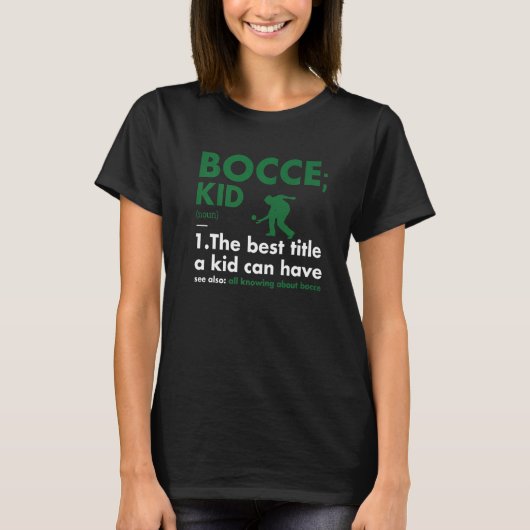Sport Kid Definition Bocce Premium T-shirt (Voorkant)