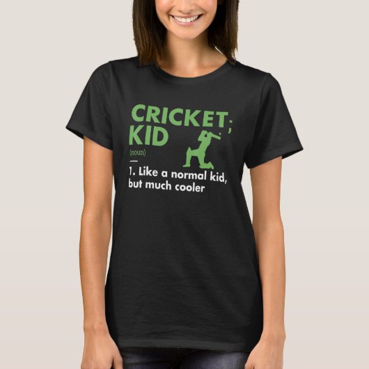 Sport Kid Definition Cricket_1 T-shirt (Voorkant)