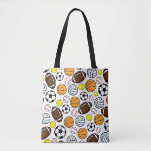 Sport Kids Honkbal Basketbal Voetbal American Foot Tote Bag