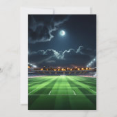 Sport kinder jongens ticket Football 1e Verjaardag Kaart (Achterkant)