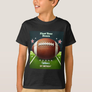 Sport kinder jongens ticket Football 1e Verjaardag T-shirt