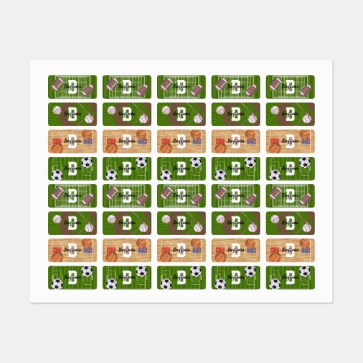 Sport: Kinder kleding Labels (Vel)