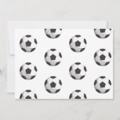 Sport Kinder Voetbal Foto Verjaardagsfeest Kaart (Achterkant)
