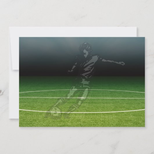 Sport Kinder Voetbal Fotoverjaardag Kaart (Achterkant)