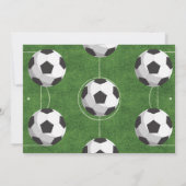 Sport Kinder Voetbal Verjaardag Party foto Kaart (Achterkant)