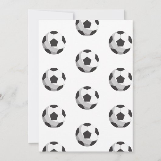 Sport Kinder Voetbal Verjaardagsfeest Kaart (Achterkant)