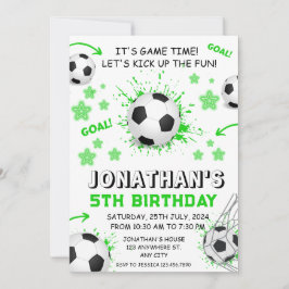 Sport Kinder Voetbal Verjaardagsfeest Kaart