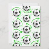 Sport Kinder Voetbal Verjaardagsfeest Kaart (Achterkant)