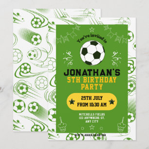 Sport Kinder Voetbal Verjaardagsfeest Kaart