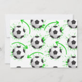 Sport Kinder Voetbal Verjaardagsfeest Kaart (Achterkant)