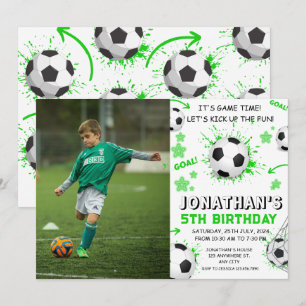 Sport Kinder Voetbal Verjaardagsfeest Kaart