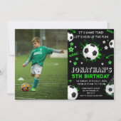 Sport Kinder Voetbal Verjaardagsfeest Kaart (Voorkant)