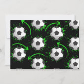 Sport Kinder Voetbal Verjaardagsfeest Kaart (Achterkant)