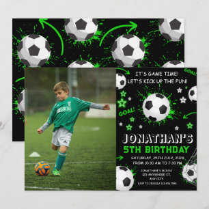 Sport Kinder Voetbal Verjaardagsfeest Kaart